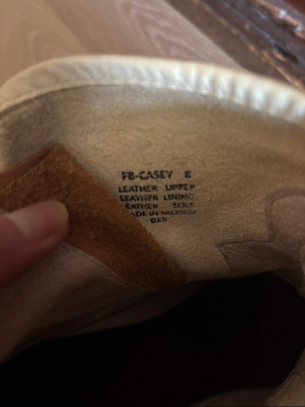 freebird Cream Leather Ankle Boots with Tan Wrap - Picture 5 of 8
